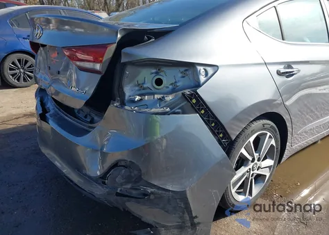 2017 Hyundai Elantra Limited from USA, damaged, VIN KMHD84LFXHU331962